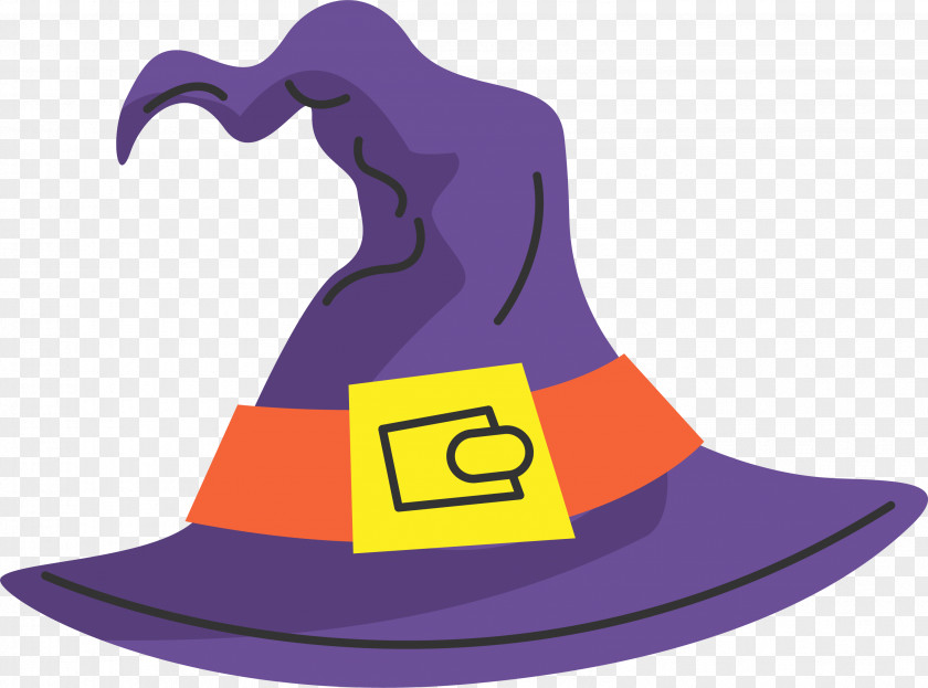 Purple Cartoon Witch Hat Boszorkxe1ny PNG