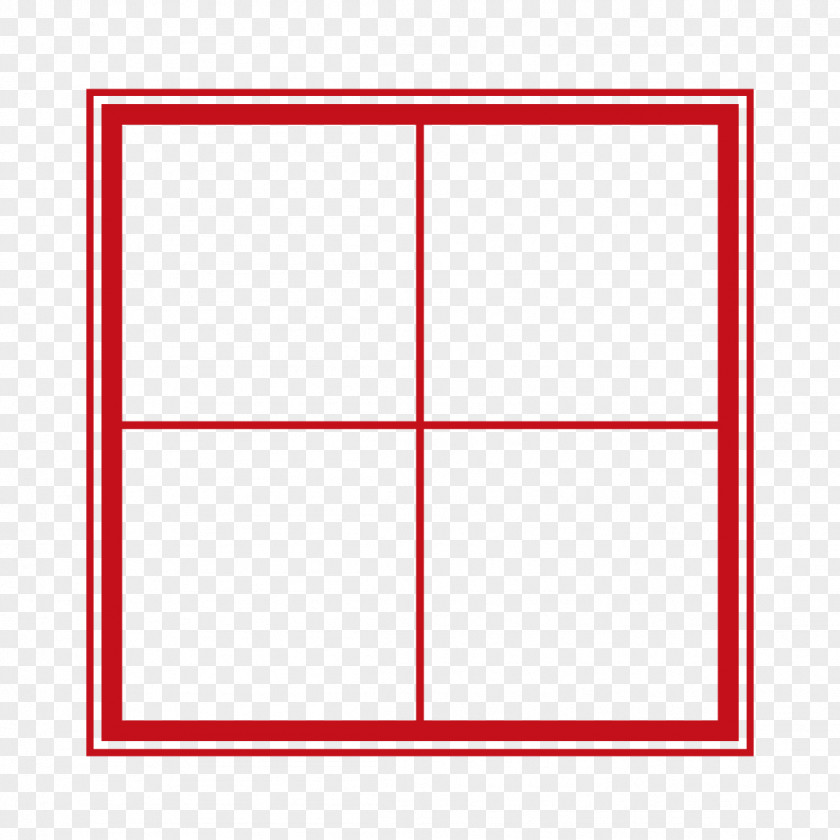 Red Field Box Square Area Angle Pattern PNG