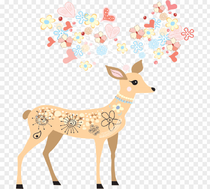 Reindeer Wildlife Animal Clip Art PNG