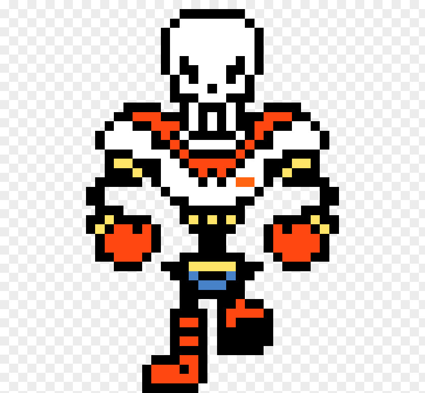 Papyrus Undertale Pixel Art Sprite PNG