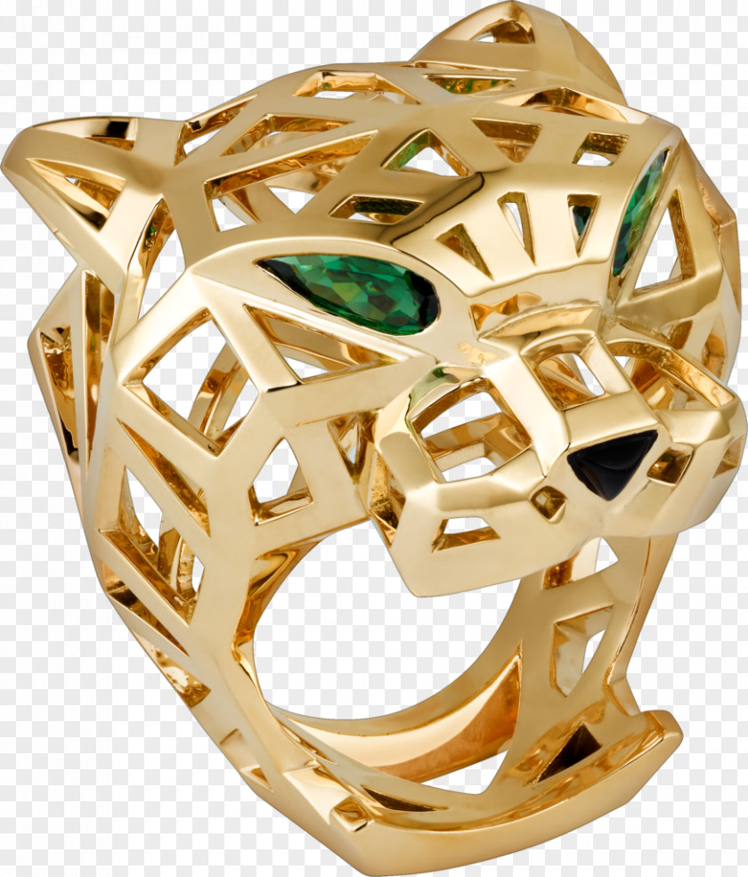 Ring Cartier Jewellery Gold Tsavorite PNG