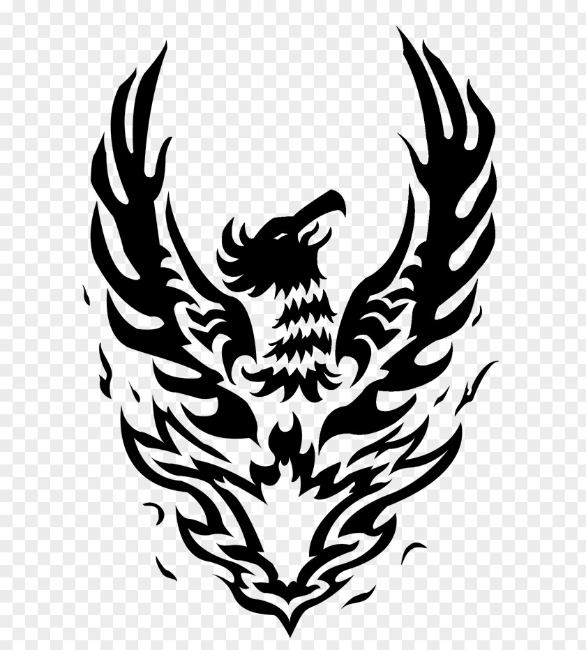 Tattoo Ambigram Phoenix Clip Art PNG