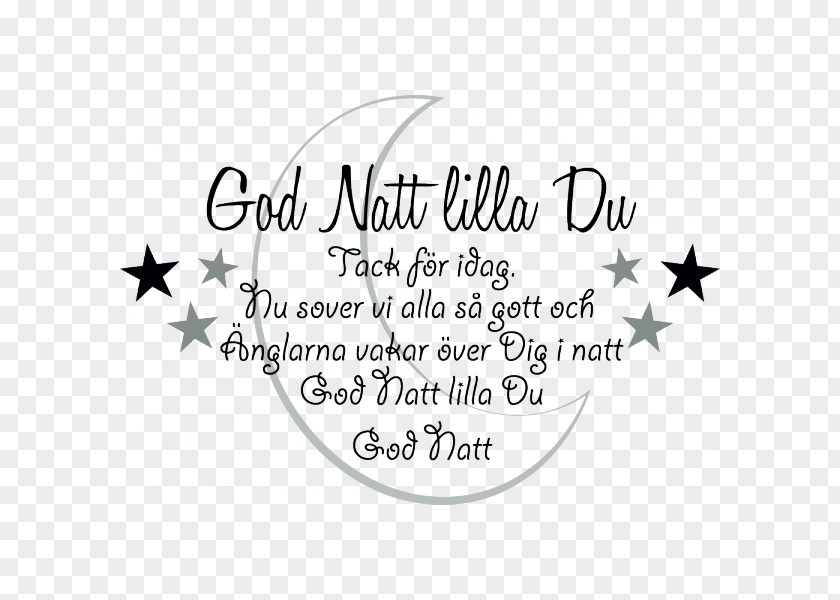 Quotation Swedish God Natt Lilla Du Text PNG