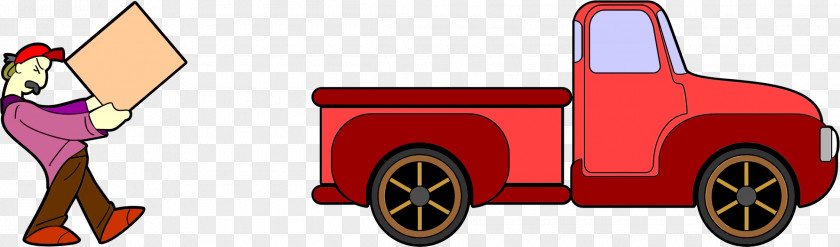 Red Truck Cliparts Pickup Car Mover Thames Trader Clip Art PNG