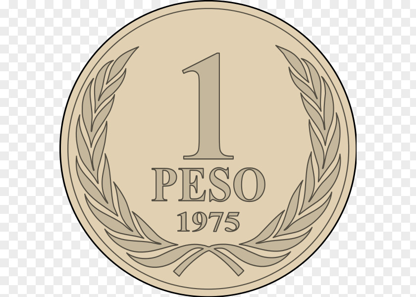 Coin Chilean Peso Currency ISO 4217 PNG