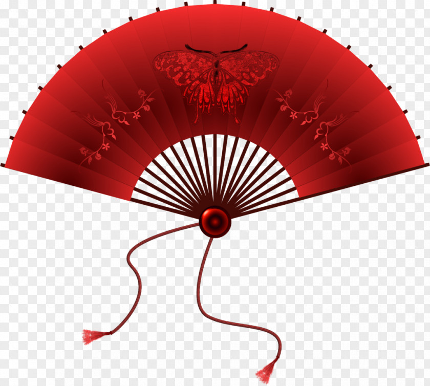 Chinese Hand Fan Paper Decorative Arts PNG