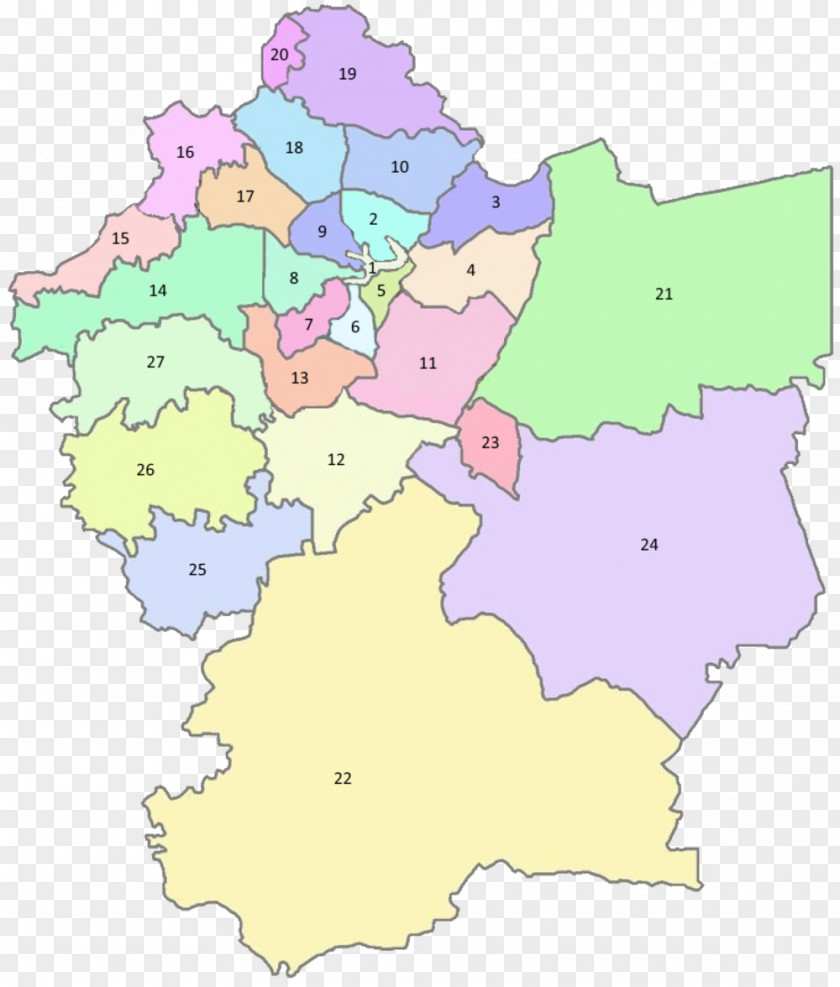 Map Greater Amman Municipality City Nahias Of Jordan PNG