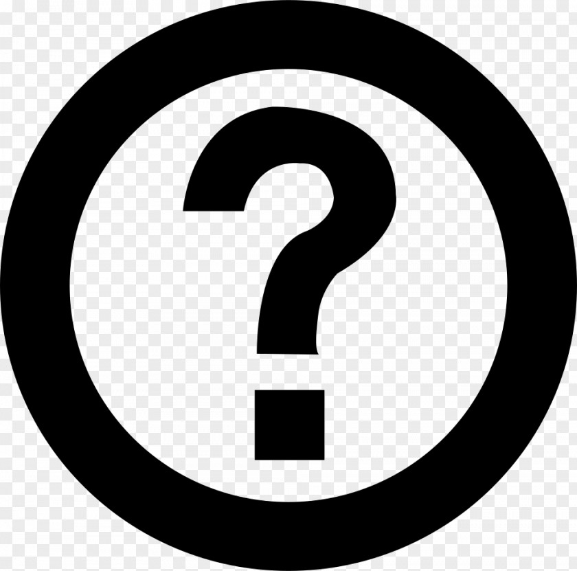 Question Mark White Registered Trademark Symbol Copyright Law Of The United States PNG