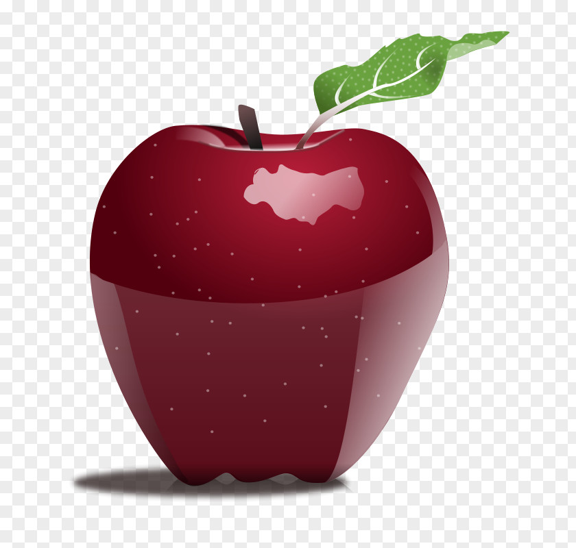 Red Apple Cartoon With Leaves Candy Manzana Verde Clip Art PNG