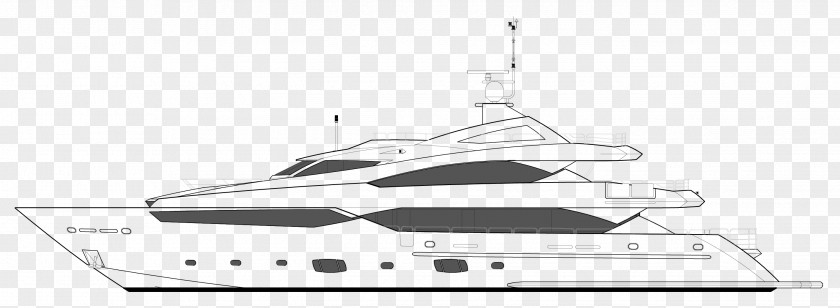 Side Profile Luxury Yacht Water Transportation 08854 PNG