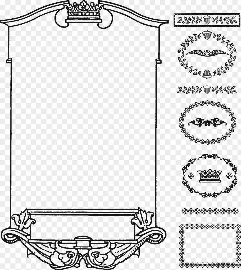 Black Frame Borders And Frames Picture Ornament Art Clip PNG