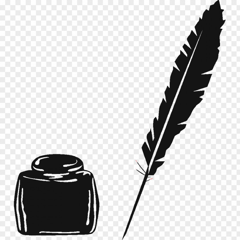 Black Ink Quill Paper Pens Stock Photography PNG