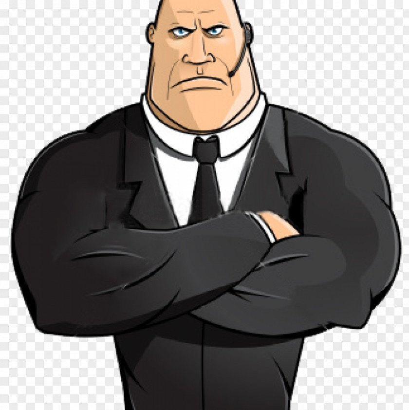 OLD MAN The Bodyguard Bouncer Security Guard Clip Art PNG
