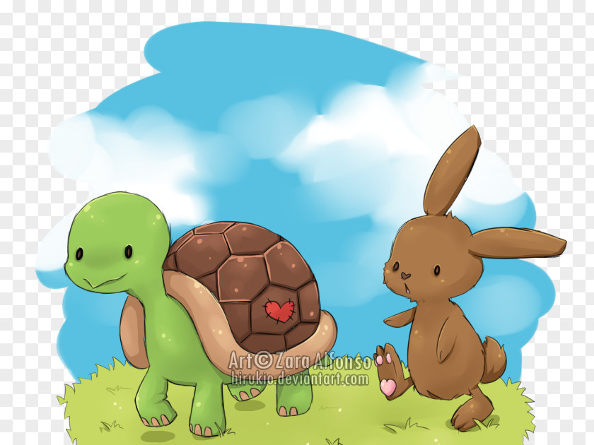 Rabbit Hare Easter Bunny Tortoise Turtle PNG