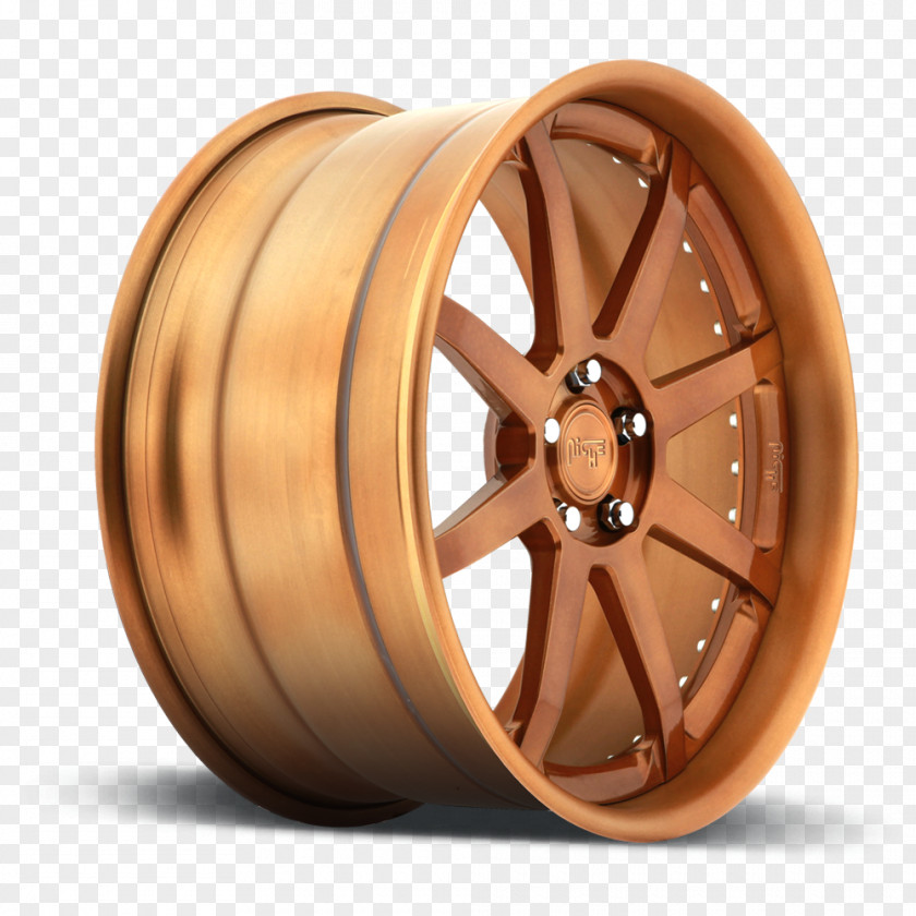 Bronzing Vector Alloy Wheel Spoke Rim Copper PNG