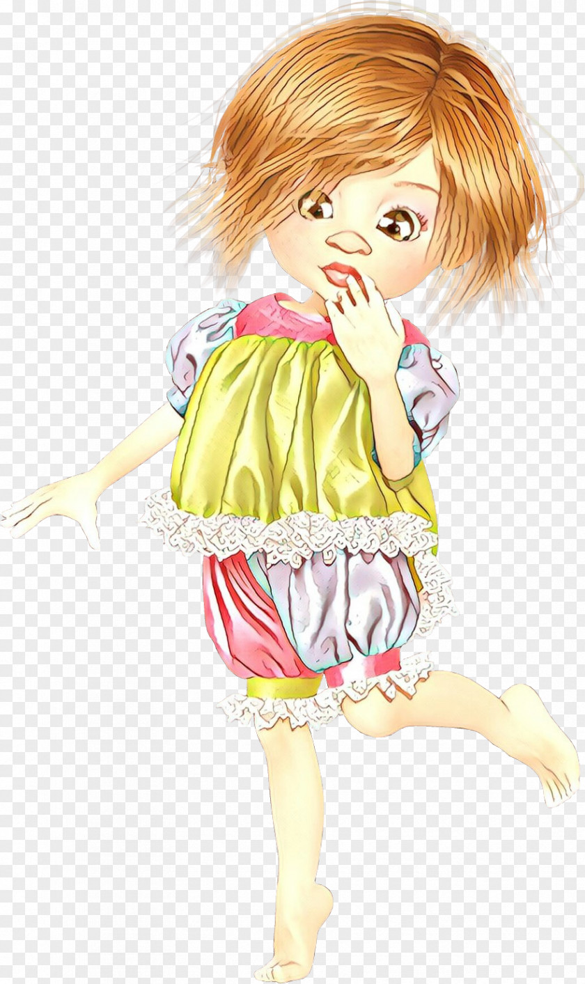 Cartoon Doll Sketch Drawing Child PNG