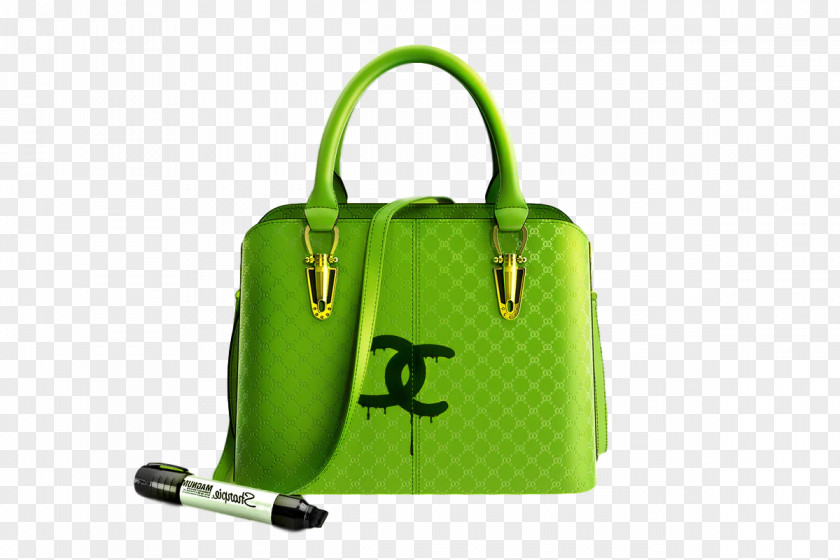 Handbag Baggage Hand Luggage Shoulder Bag M Green PNG