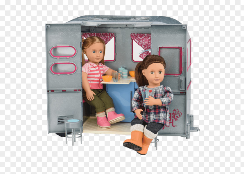 Heart Fork And Spoon Above Doll Caravan Campervans Our Generation RV Seeing You Camper Toy PNG