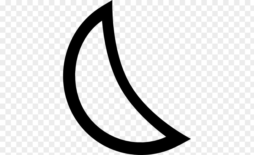 Moon Lunar Phase Crescent Shape Circle PNG