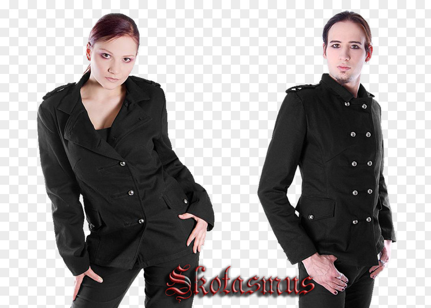 Gothic Style New Rock Blazer Fashion Overcoat PNG