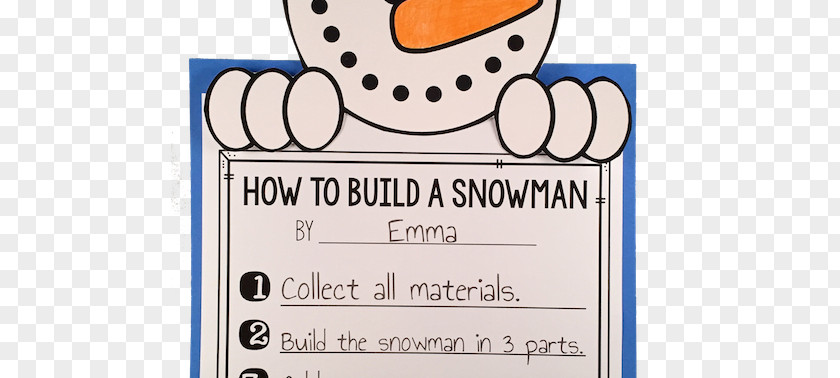 Snowman Fun Paper Recreation Cartoon Font PNG