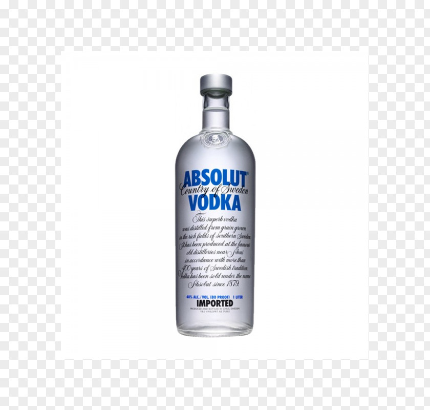 Vodka Absolut Liquor Alcoholic Drink Whiskey PNG