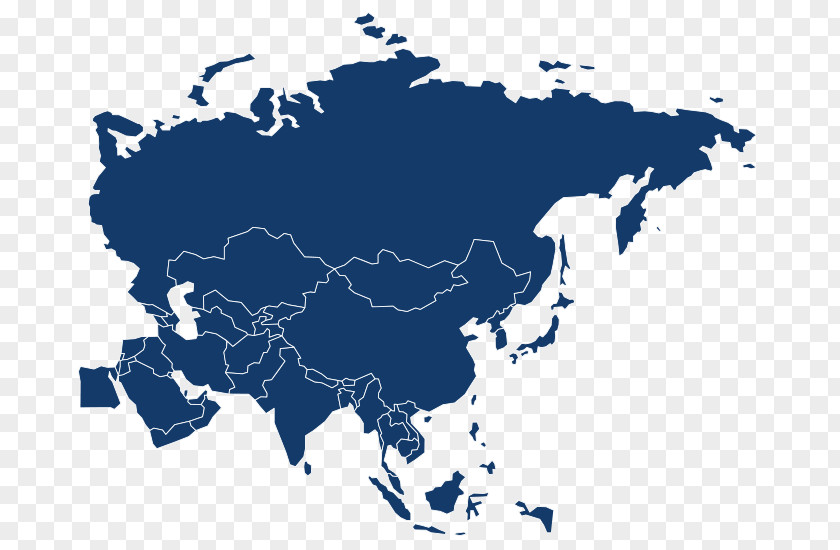 Asia World Map PNG