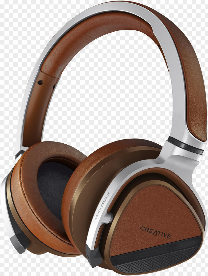 Platinum Creative Headphones Audio Aurvana Gold Écouteur Wireless PNG