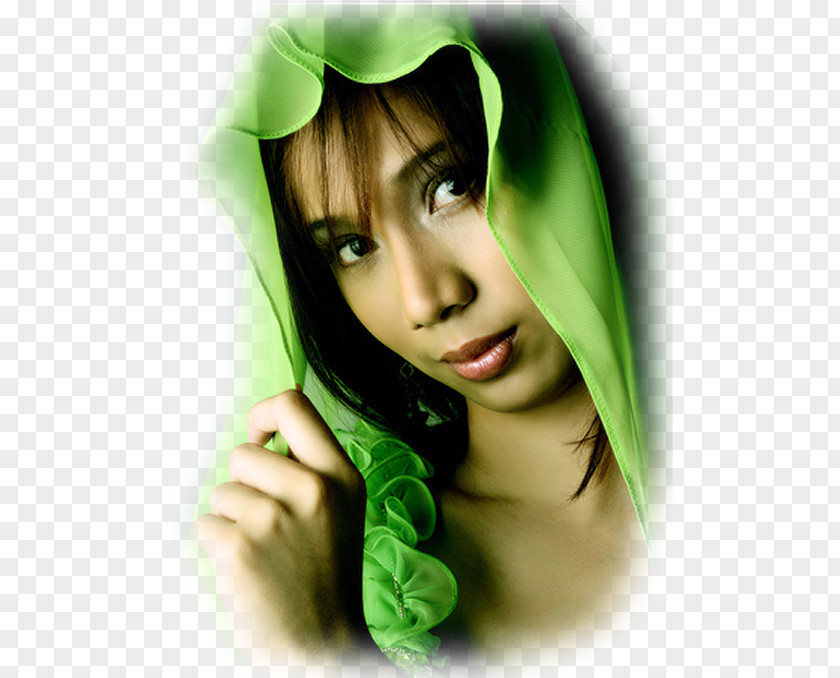 Woman In Green Buste De Femme With A Hat Female PNG