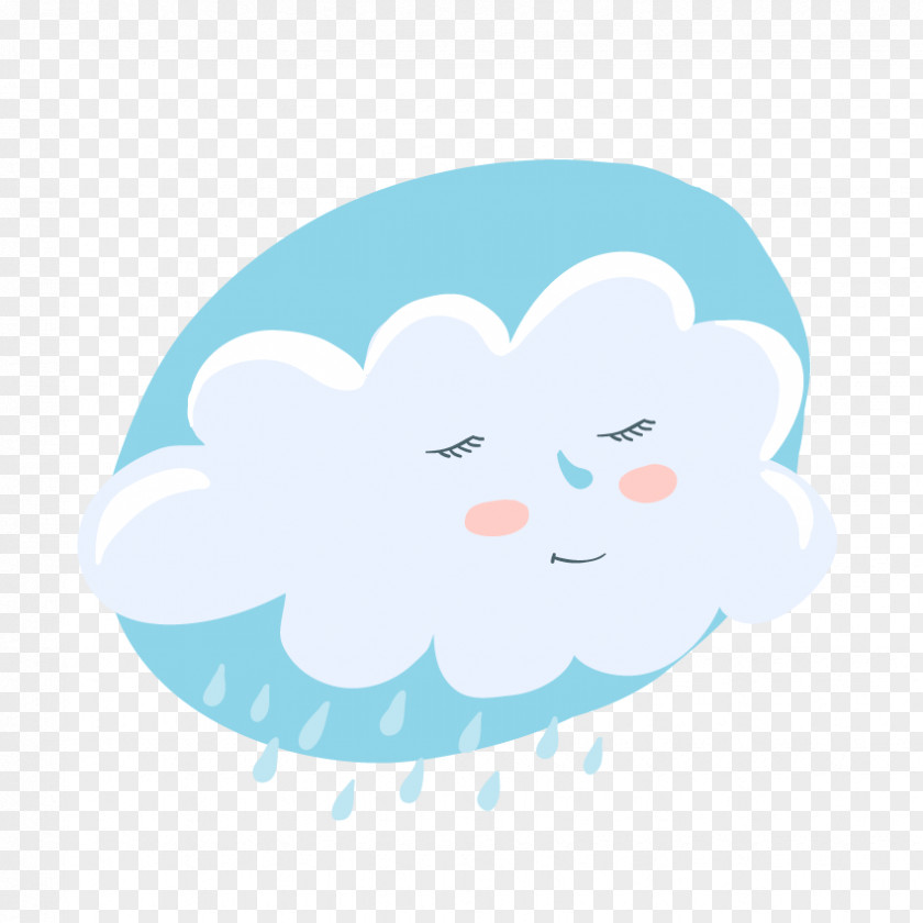 Hand-painted Rain Weather Meteorology PNG