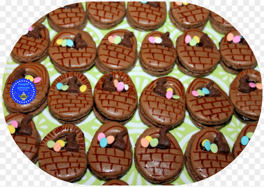 Macarons Chocolate Easter Basket Muffin Food Snack PNG