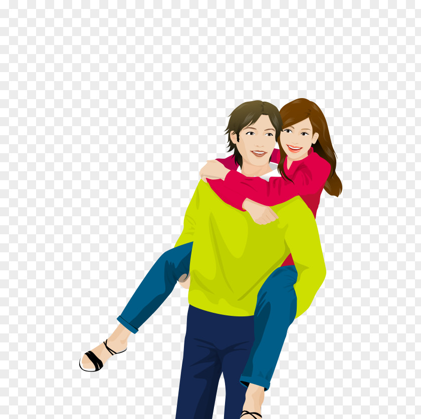 Men Carrying Women Happiness Couple Cartoon Clip Art PNG