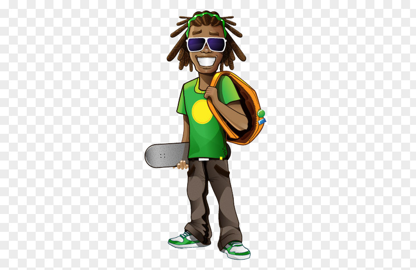 Rastafari Cartoon Reggae PNG