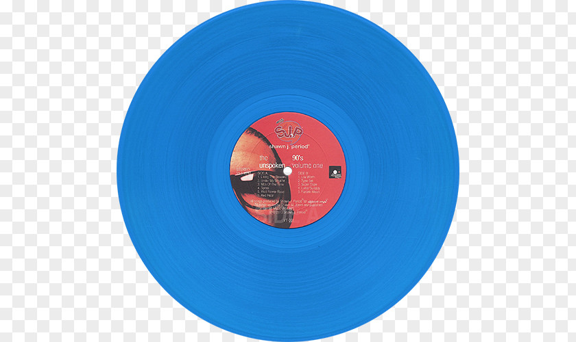 Sincerely Shawn Florist Phonograph Record Cobalt Blue LP PNG
