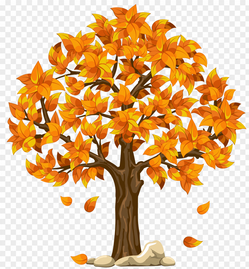 Transparent Fall Orange Clipart Picture Autumn Tree Clip Art PNG