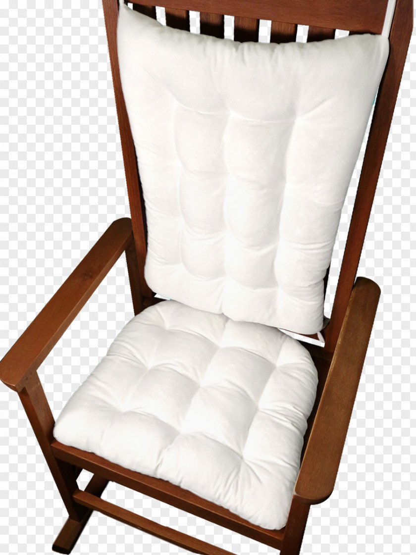 White Cushion Rocking Chairs Glider Garden Furniture PNG