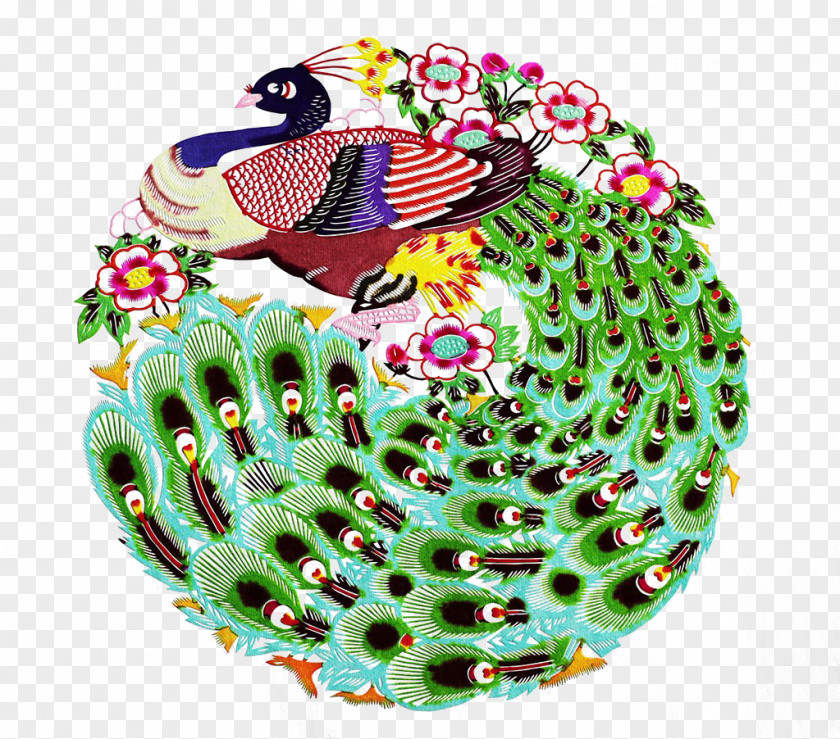 Embroidery Peacock Peafowl Clip Art PNG