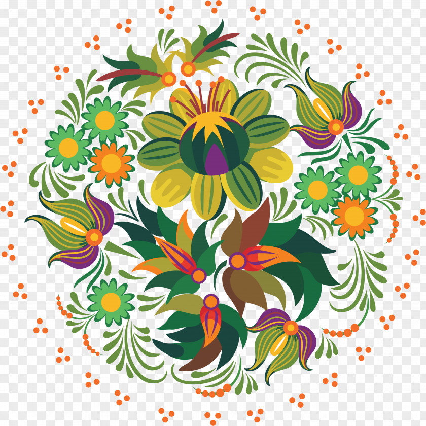 Floral Ornate Design Drawing Art Clip PNG