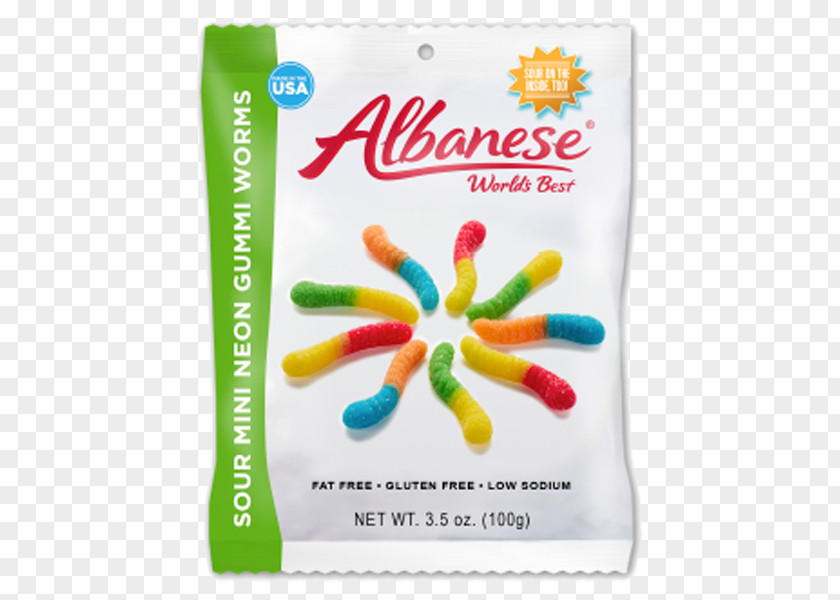 Gummy Worms Gummi Candy Bear Sour Gelatin Dessert Albanese PNG