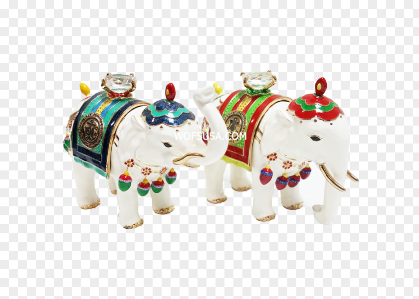 India Indian Elephant Christmas Ornament Figurine PNG