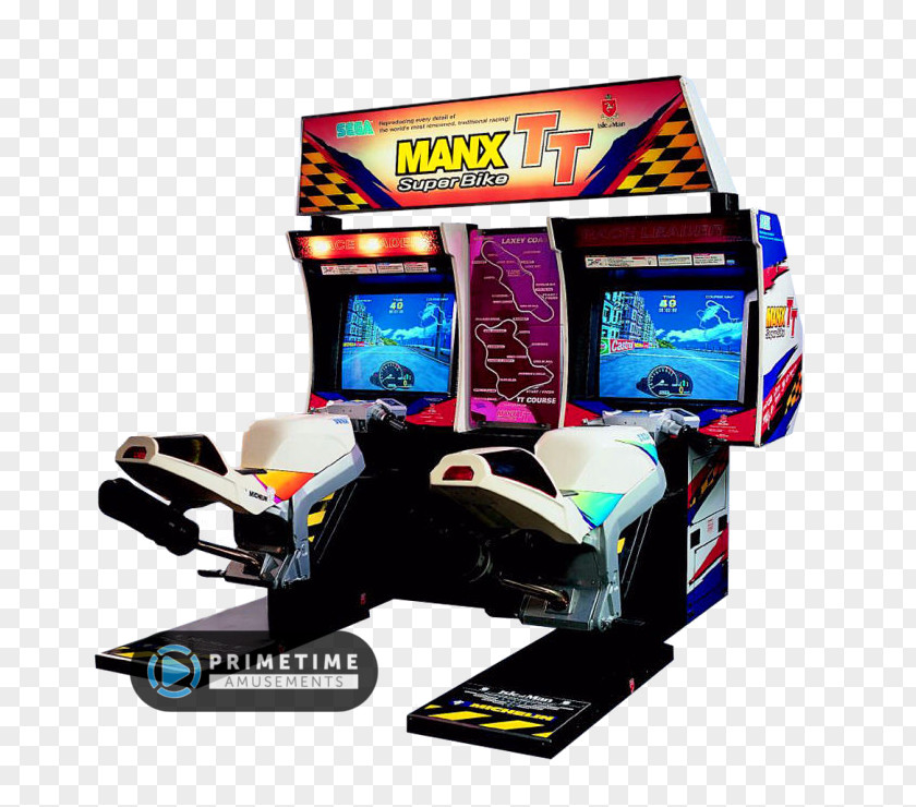 Sega Arcade Manx TT Super Bike Isle Of Man Game PNG
