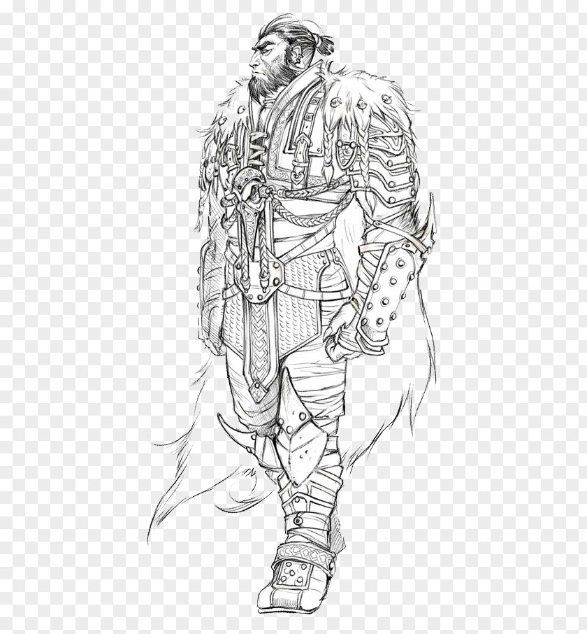 Skimming Beard Uncle Character Drawing Model Sheet Concept Art Sketch PNG