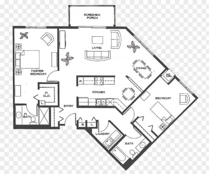 Design Floor Plan Line PNG