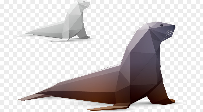 Dolphin Paper-cut Paper Sea Lion Earless Seal PNG