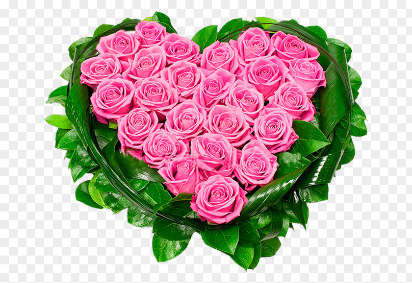 Heart Rose Flower Pink Clip Art PNG