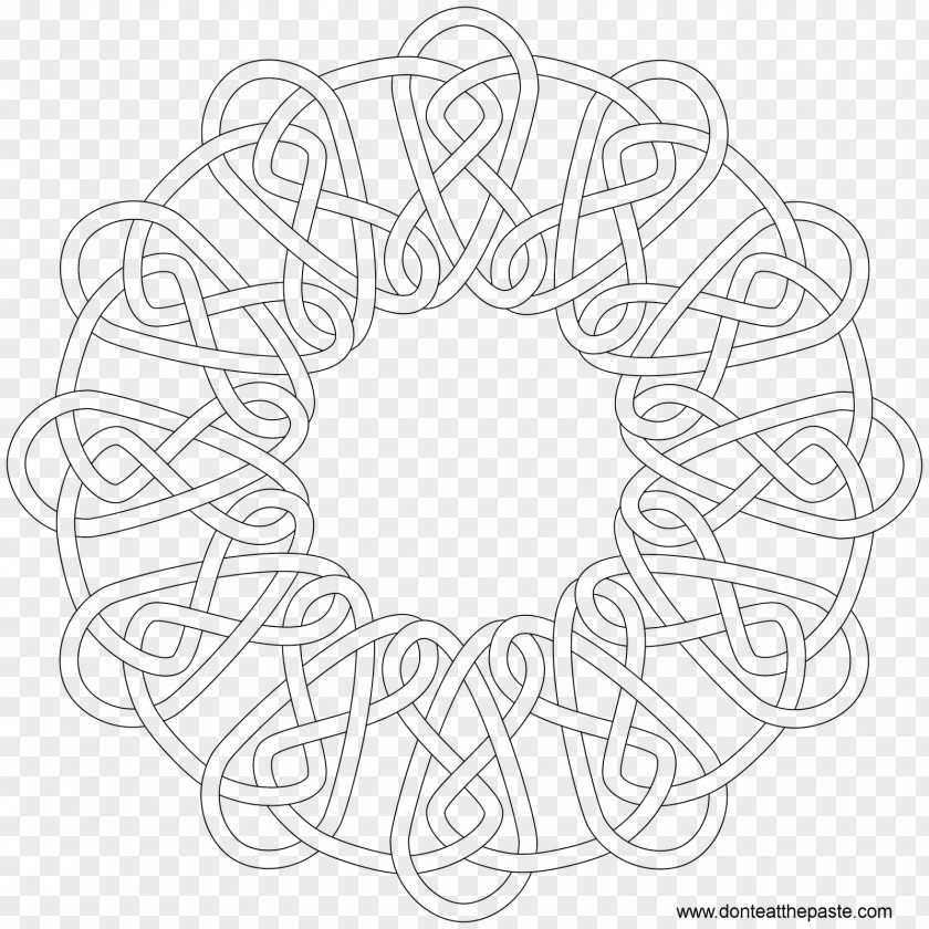 Pattern Math Celtic Knot Coloring Book Embroidery PNG