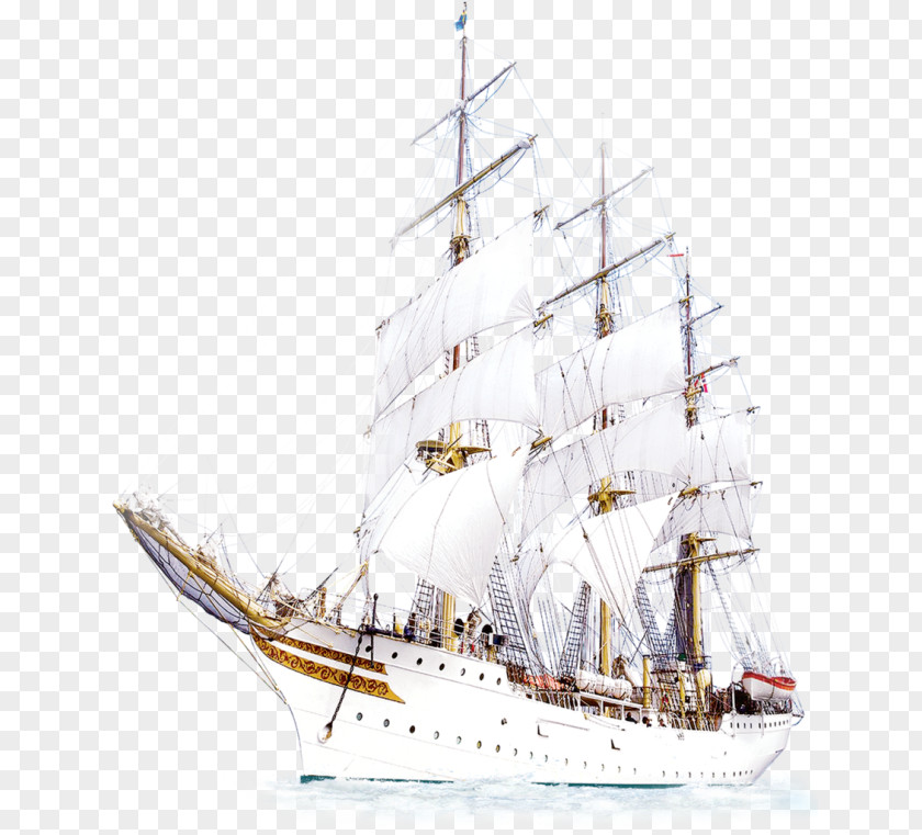Ship Barque Of The Line Sailing Boat PNG