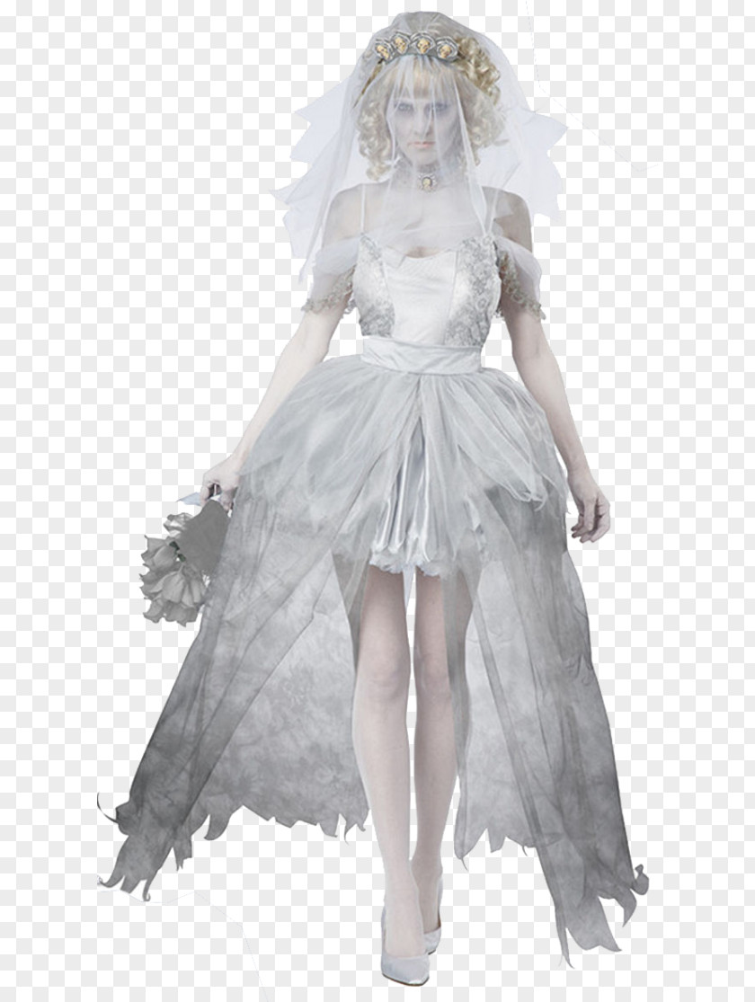 Bride Costume Party Ghost Dress PNG
