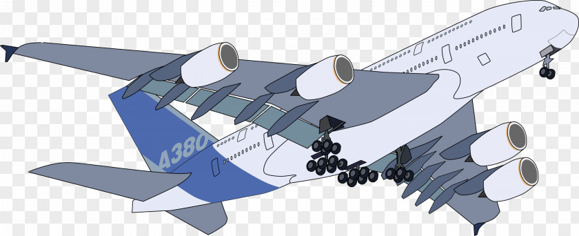 Plane Airbus A380 Airplane Aircraft Flight PNG