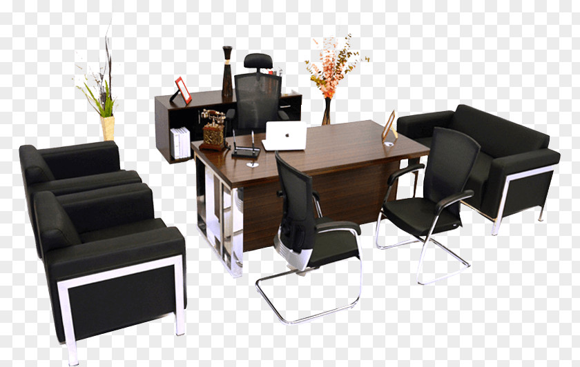 Tableware Set Office Desk Chair PNG